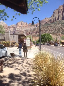 Brad, Mara and Doris shopping in Springale 